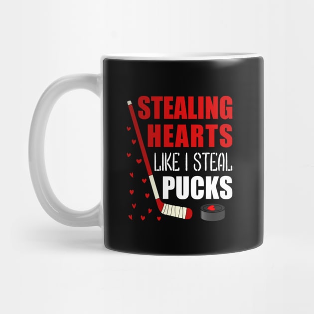 Hockey valentines day Stealing Hearts Like I Steal Pucks by loveshop